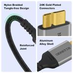 USB C to Micro B Cable 0.5M Nylon Braided