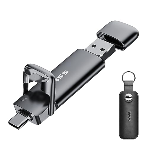 SSK 1TB USB-C Solid State Drive, 550MB/s