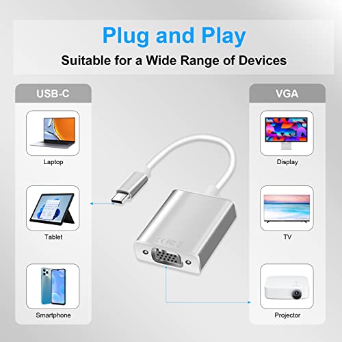 USB-C to VGA Adapter for MacBook and iPad