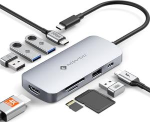 NOVOO 9-in-1 USB-C Hub with 4K HDMI