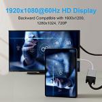 USB-C to VGA Adapter for MacBook and Galaxy