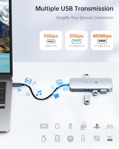 NOVOO 9-in-1 USB-C Hub with 4K HDMI