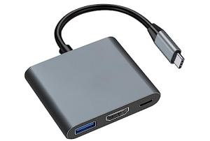 USB C to HDMI 3 in 1 Adapter, 4K Support