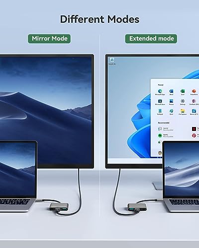 USB C to HDMI 3 in 1 Adapter, 4K Support