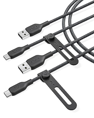Anker Bio-Braided USB-C Cable 2 Pack, 6 ft
