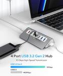 7-Port USB-C Hub with Fast Charging Ports