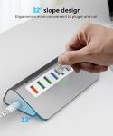 7-Port USB-C Hub with Fast Charging Ports