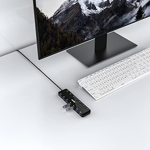 Atolla 7-Port USB-C Hub with LED Switches