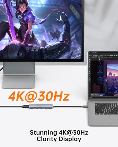 NOVOO USB C Hub with 4K HDMI and 3 USB-A