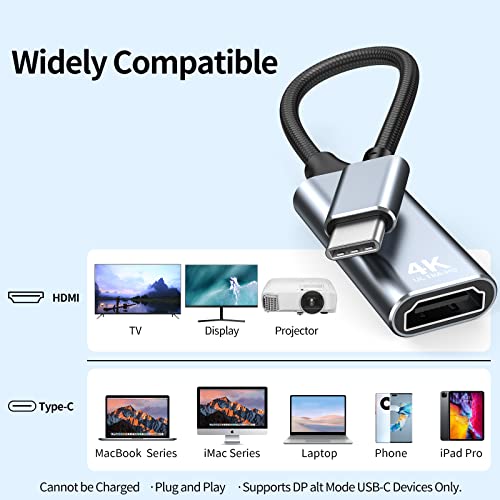 USB-C to HDMI 4K Adapter for Devices