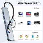 Vonxite 7-in-1 USB-C Multiport Hub