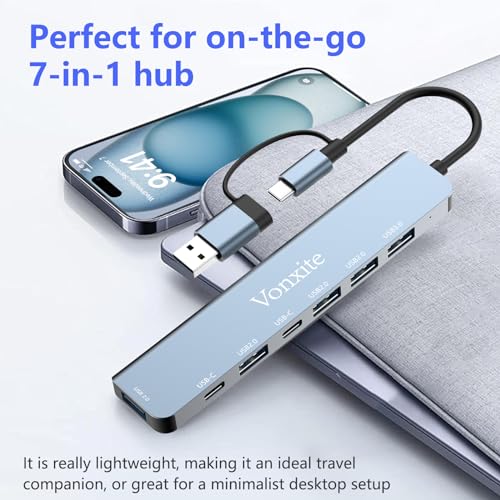 Vonxite 7-in-1 USB-C Multiport Hub
