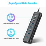 RSHTECH 7-Port Powered USB-C Hub with Fast Data