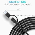 RSHTECH 7-Port Powered USB-C Hub with Fast Data