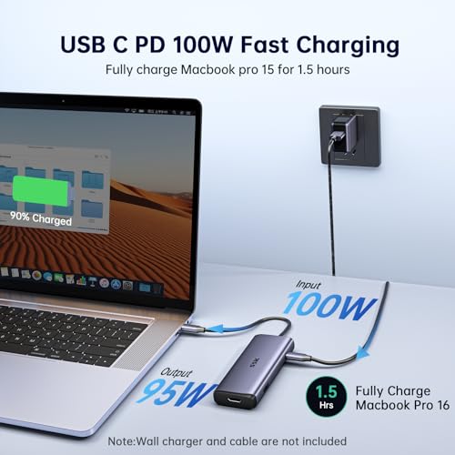 SSK USB C Hub 7-Port with Dual 4K HDMI
