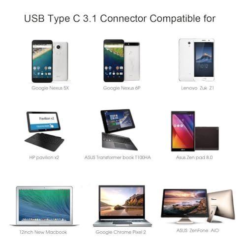 USB-C to VGA Adapter for Laptops and PCs