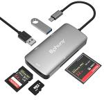 5-in-1 USB-C Card Reader with Dual USB 3.0