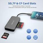 5-in-1 USB-C Card Reader with Dual USB 3.0