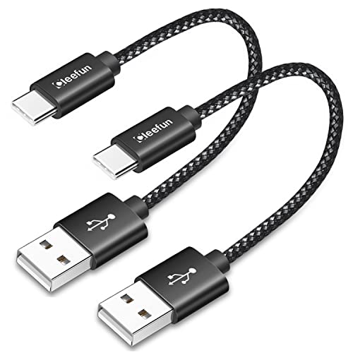 Short Fast USB-C Charging Cable (2-Pack)