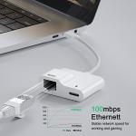 USB-C Ethernet Adapter with PD Charging 60W
