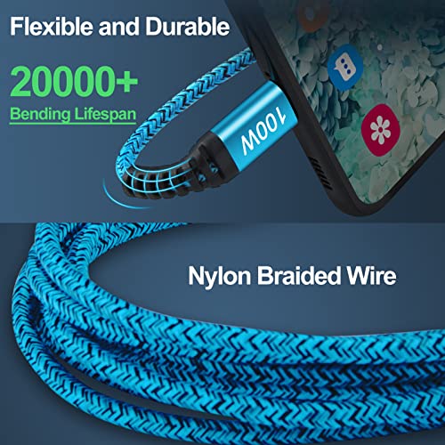 100W USB-C to USB-C Fast Charging Cable
