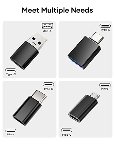 4-Pack USB-C to USB Adapter Set