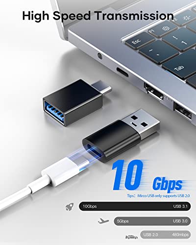 4-Pack USB-C to USB Adapter Set