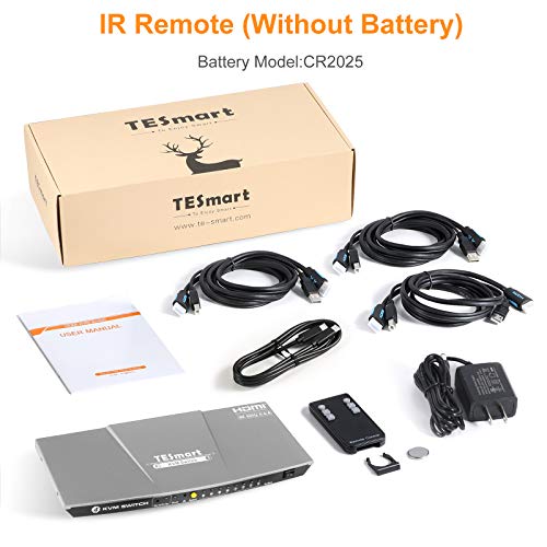 KEEPXYZ 4K USB-C HDMI KVM Switch, 4 in 1