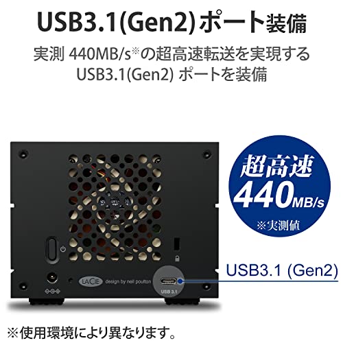 LaCie 2Big RAID 28TB USB-C Thunderbolt Storage