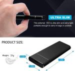 Portable High-Speed USB-C External SSD 500GB-2TB