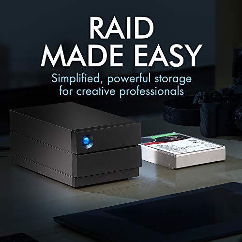 LaCie 2Big RAID 28TB USB-C Thunderbolt Storage