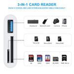 3-in-1 USB-C to Micro SD Card Reader