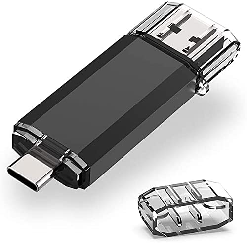 128GB USB C Memory Stick, RAOYI USB C Flash Drive USB 3.0 Stick High Speed USB C Drive Type C Dual OTG Pen Drive for TV, Car, Smartphones, PC, Laptop, Chromebook, MacBook Pro (Black)