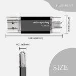 128GB USB-C Flash Drive with LED Light