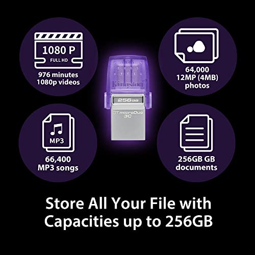 Kingston 128GB DataTraveler microDuo 3C USB Stick
