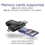 Dual-Slot USB-C SD/Micro SD Card Reader