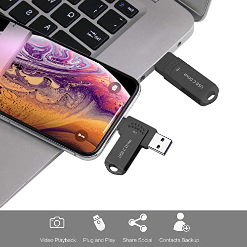 1TB USB-C Flash Drive for Android & MacBook
