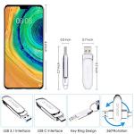 DIDIVO 128GB USB-C Flash Drive 2-in-1