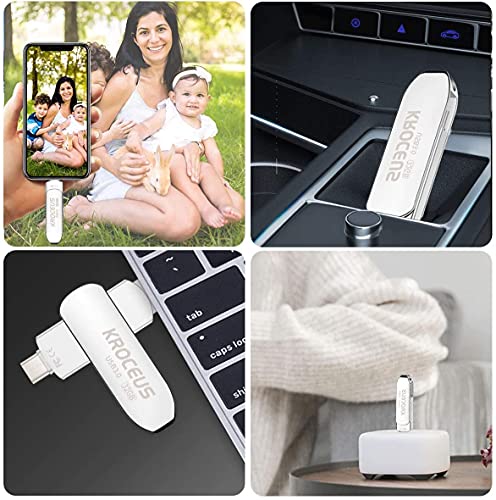 128GB Dual USB-C Flash Drive for Android and PC