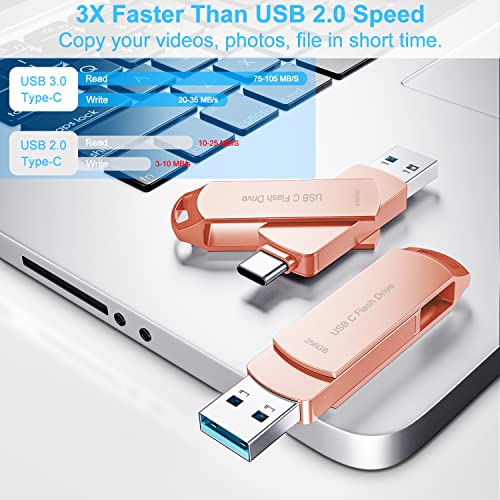 256GB USB-C Flash Drive for Android and Mac