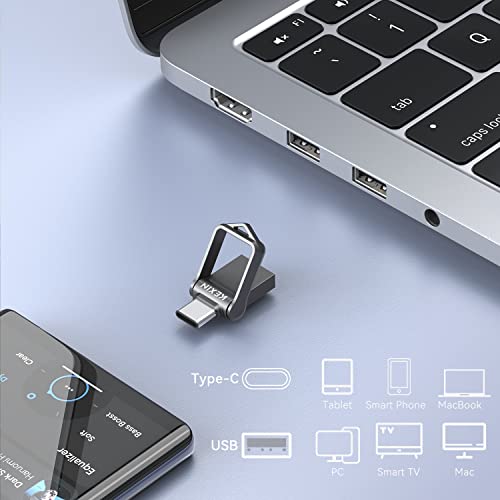 KEXIN 64GB USB-C Flash Drive with Keychain