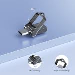 KEXIN 64GB USB-C Flash Drive with Keychain