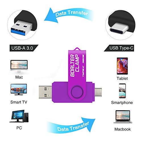 32GB USB-C OTG Flash Drive for Phones and Tablets