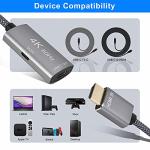 HDMI to USB-C Adapter with Micro USB Power