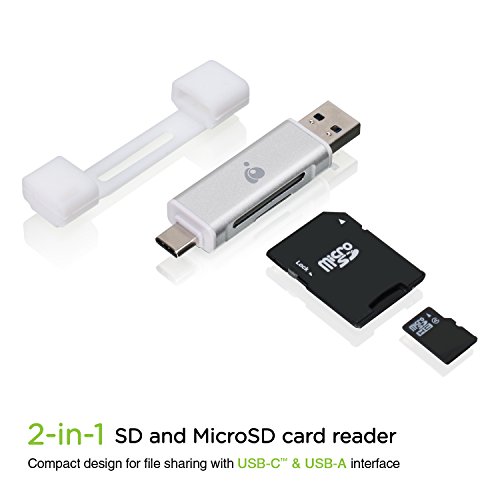 IOGEAR Dual USB-C/USB-A SD/MicroSD Card Reader
