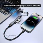 Aukvite 4-Port USB C Hub for Fast Data Transfer