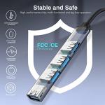 Aukvite 4-Port USB C Hub for Fast Data Transfer