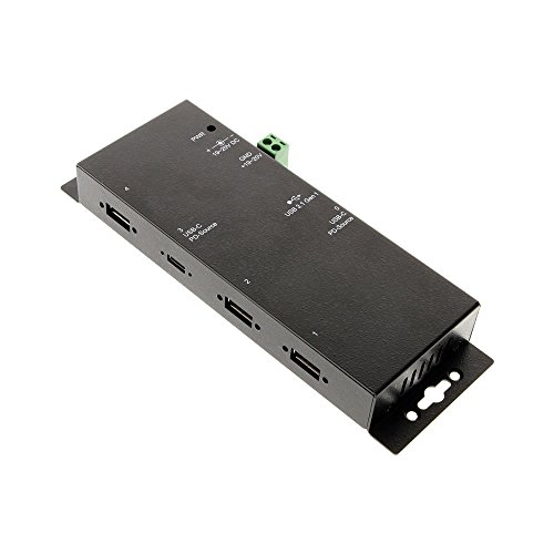 Coolgear USB-C 4-Port Hub with 15KV Surge Protection