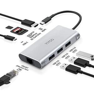 8-in-1 USB C Hub with 4K HDMI and Ethernet
