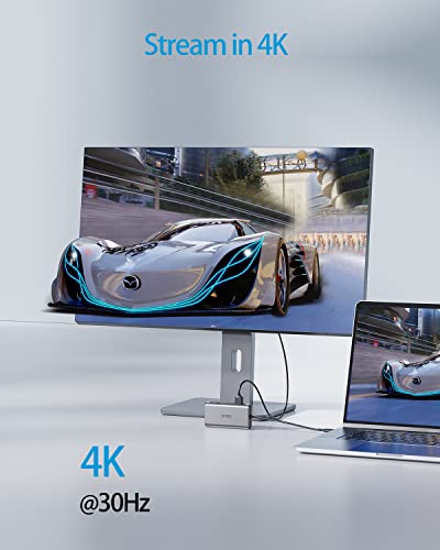 8-in-1 USB C Hub with 4K HDMI and Ethernet